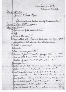James E Piper's 1878's Southern Claim Deposition